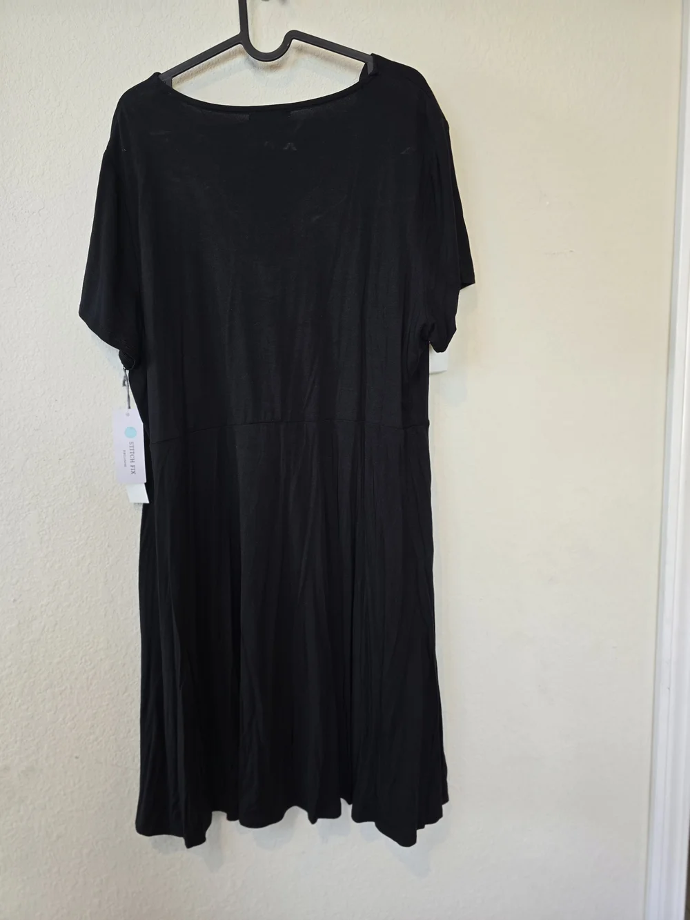 NWT nine britton Black V-Neck Short Sleeve Top Sz 2X